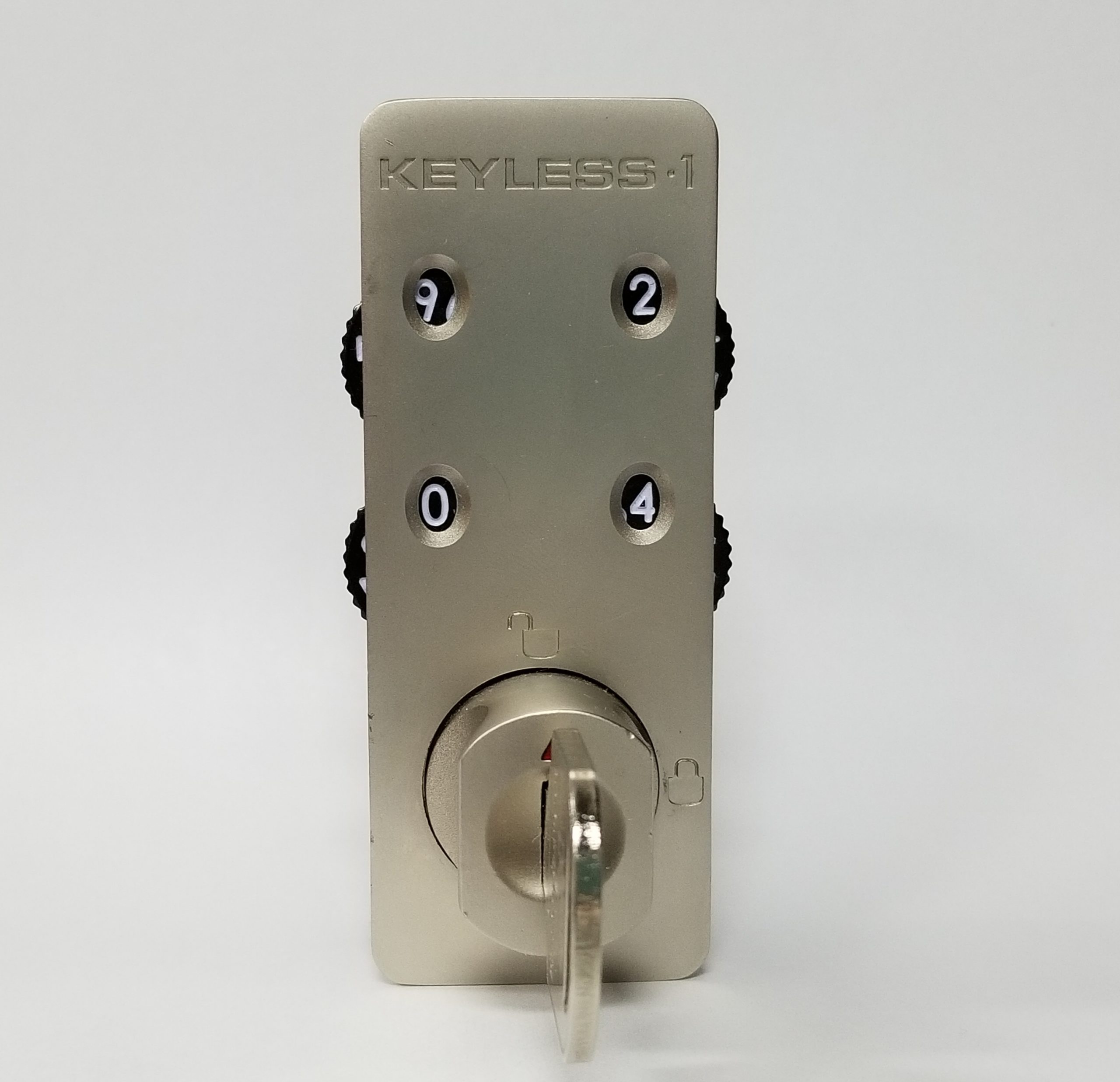 American Locker dial and key lock