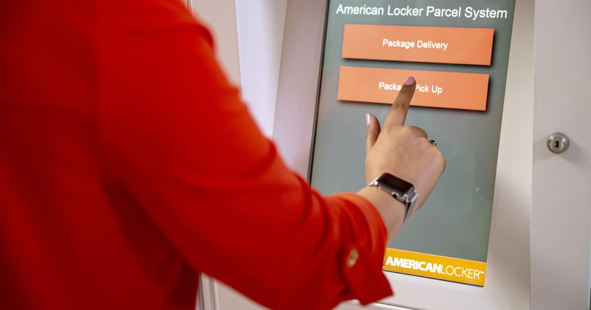 American Locker advanced parcel locker system